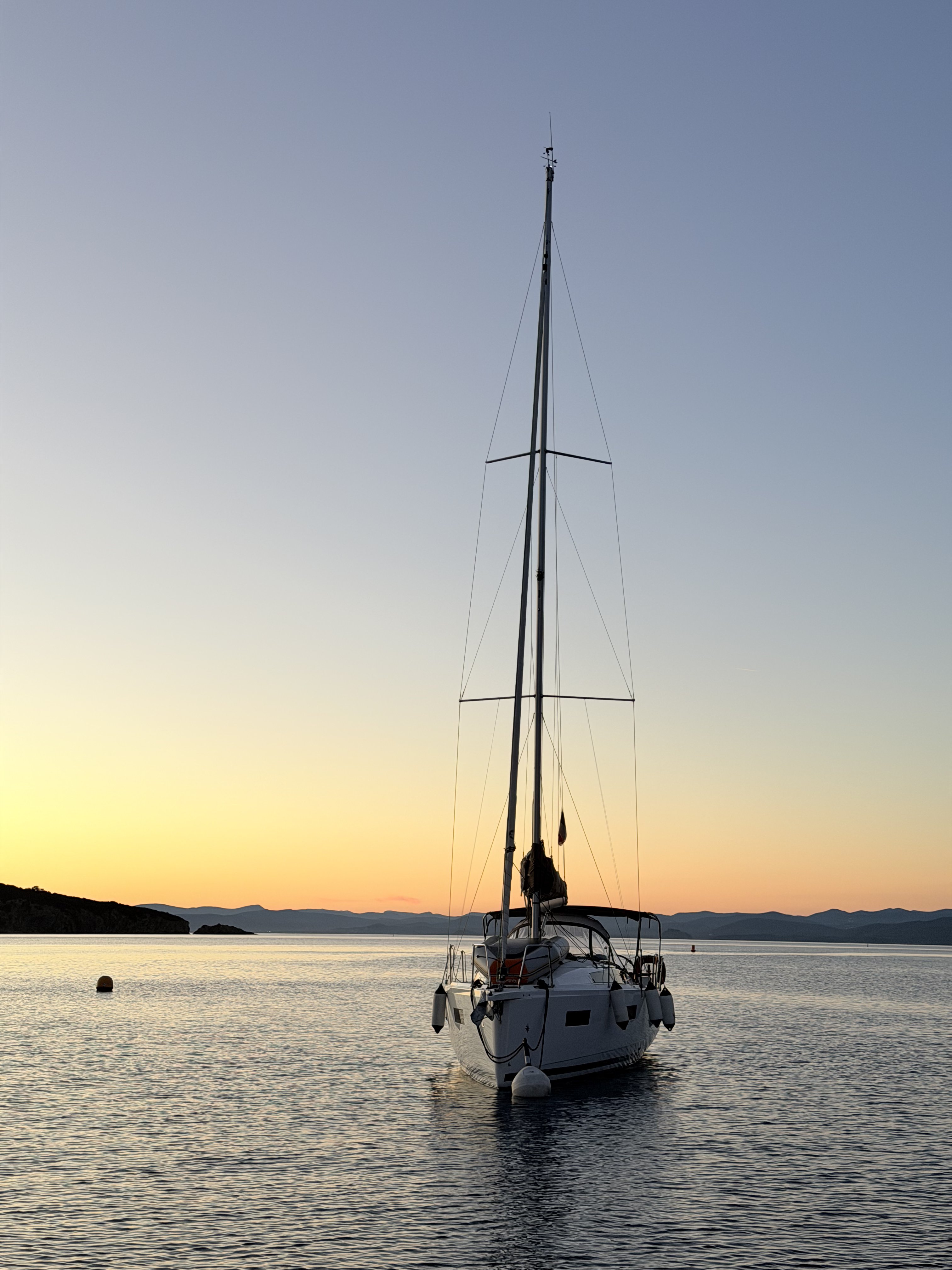 image croisière couché de soleil